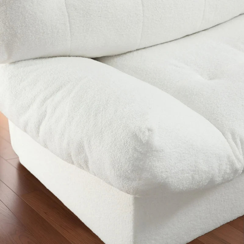 Canapé sectionnel style nuage 96 po, en velours moderne