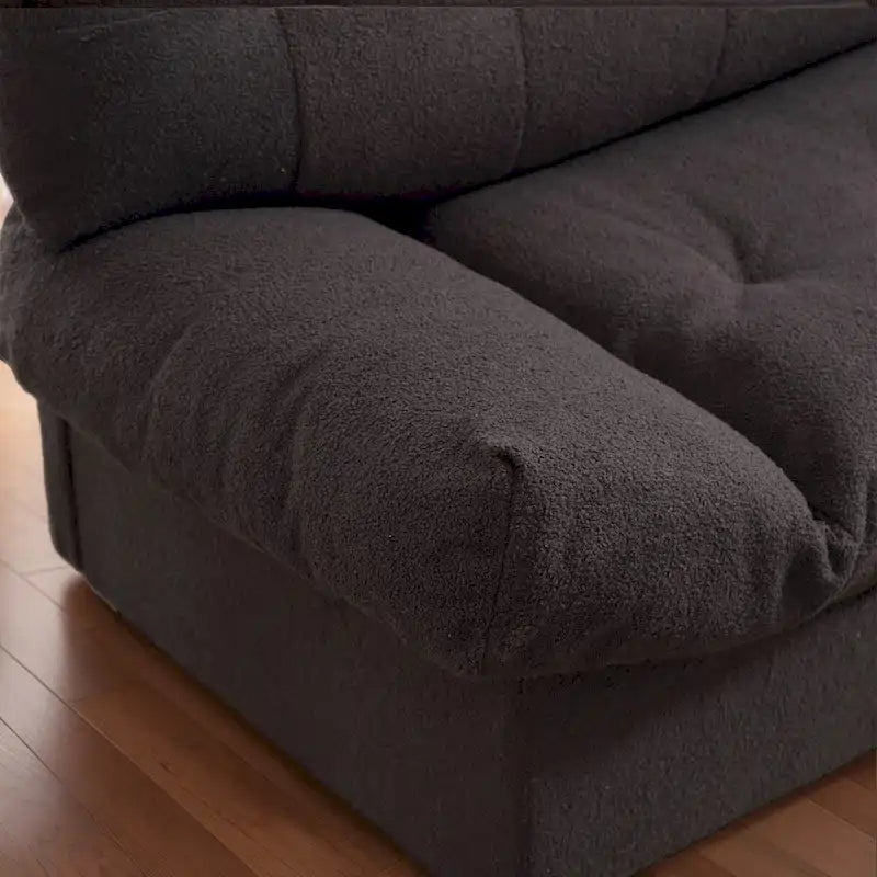 Canapé sectionnel style nuage 96 po, en velours moderne