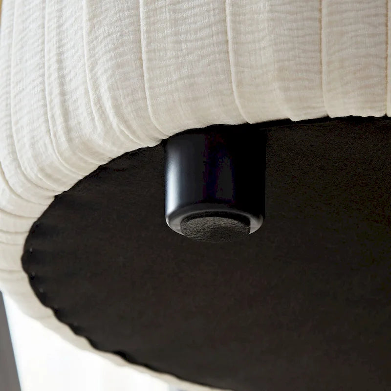 Canapé moderne incurvé 4 places en tissu