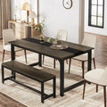 Table à manger industrielle 160 cm, table de cuisine moderne - 160 L x 80 l x 74 H