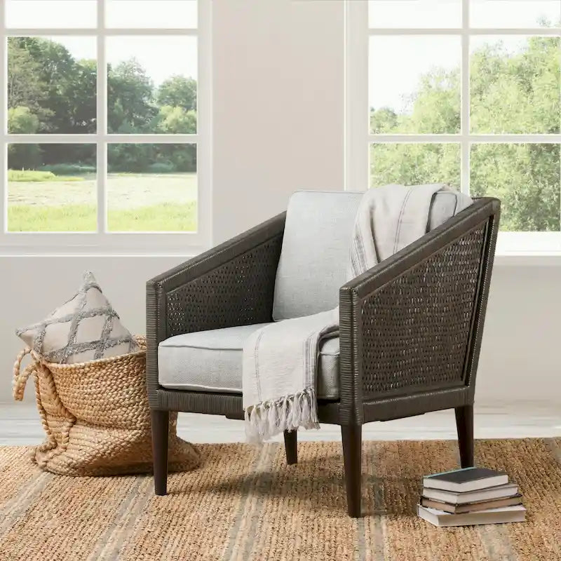 Fauteuil d'appoint en osier Kaitlin Classic Home