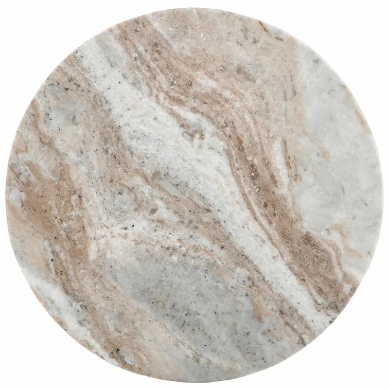 SAFAVIEH Couture Devlin Table d'appoint en marbre - 12Wx12Dx20H