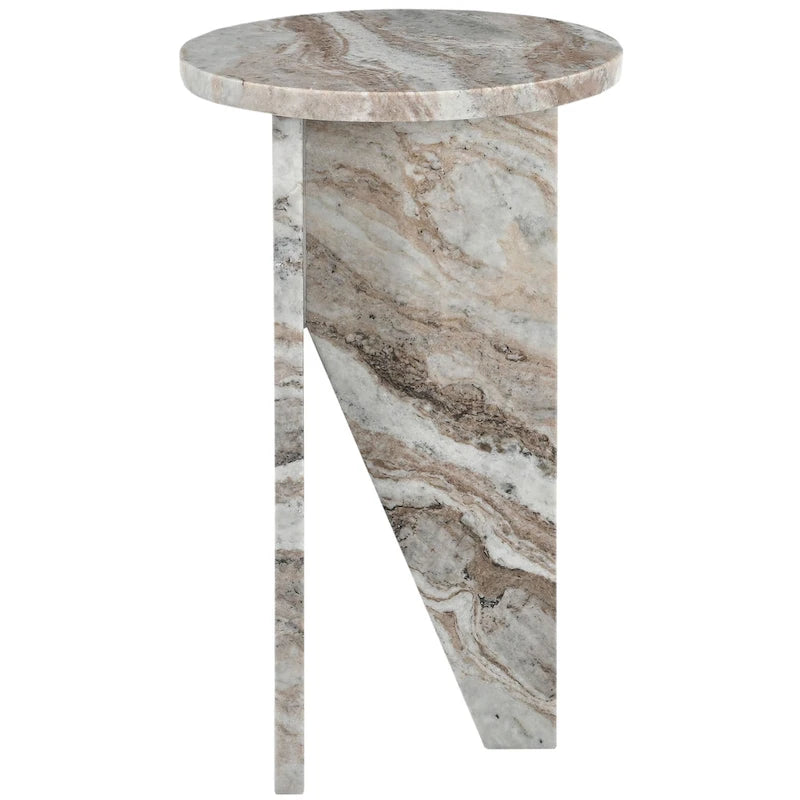 SAFAVIEH Couture Devlin Table d'appoint en marbre - 12Wx12Dx20H