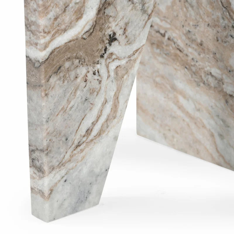 SAFAVIEH Couture Devlin Table d'appoint en marbre - 12Wx12Dx20H