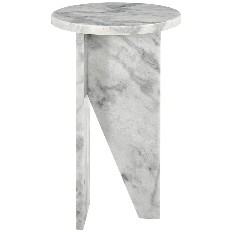 SAFAVIEH Couture Devlin Table d'appoint en marbre - 12Wx12Dx20H