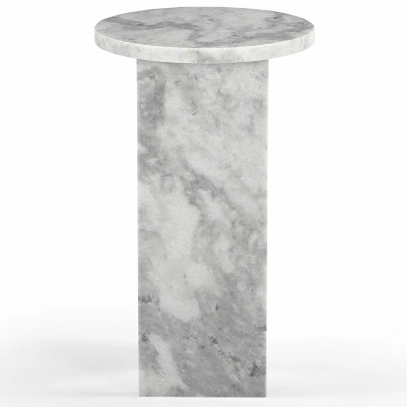 SAFAVIEH Couture Devlin Table d'appoint en marbre - 12Wx12Dx20H