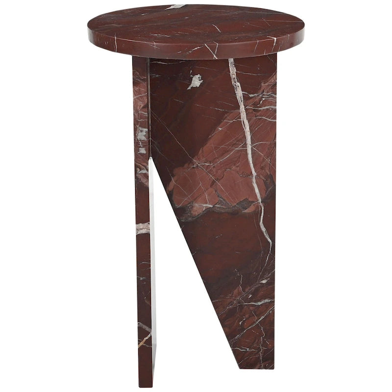 SAFAVIEH Couture Devlin Table d'appoint en marbre - 12Wx12Dx20H