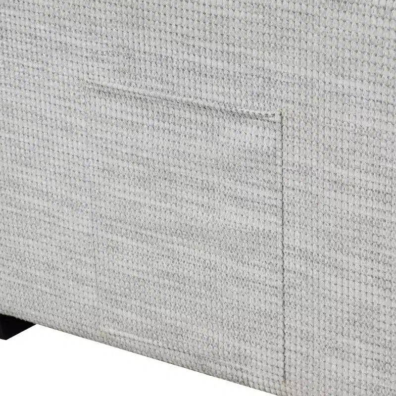 61.6 Canapé-lit convertible moderne en chenille avec ports USB, porte-gobelets et dossier réglable pour salon, appartement
