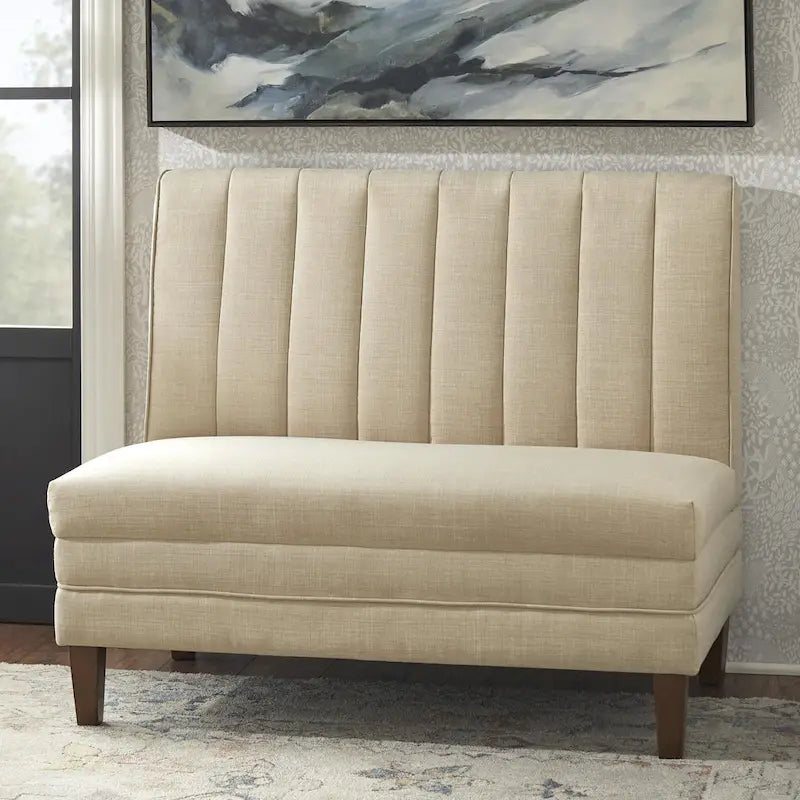 Ensemble de banquette rembourrée 3 pièces Lifestorey Kerrington à dossier capitonné