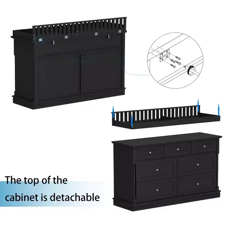 Commode à langer polyvalente Famapy : Conception convertible, tiroirs spacieux, évolutive avec votre tout-petit