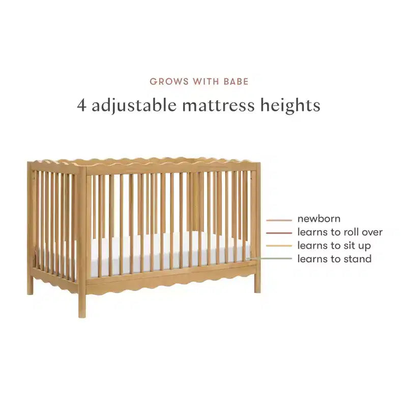 Lit de bébé convertible 4-en-1 Swell de Babyletto avec kit de conversion en lit de tout-petit