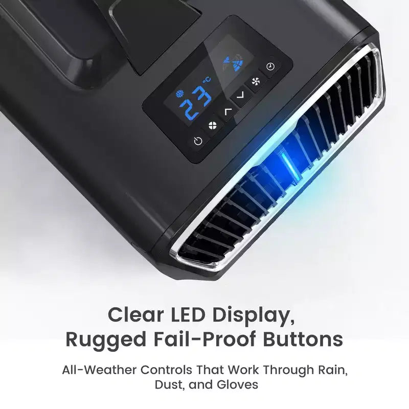 Climatiseur portable 3-en-1 Waykar 5000 BTU avec déshumidificateur et télécommande pour tente, camping et camping-car