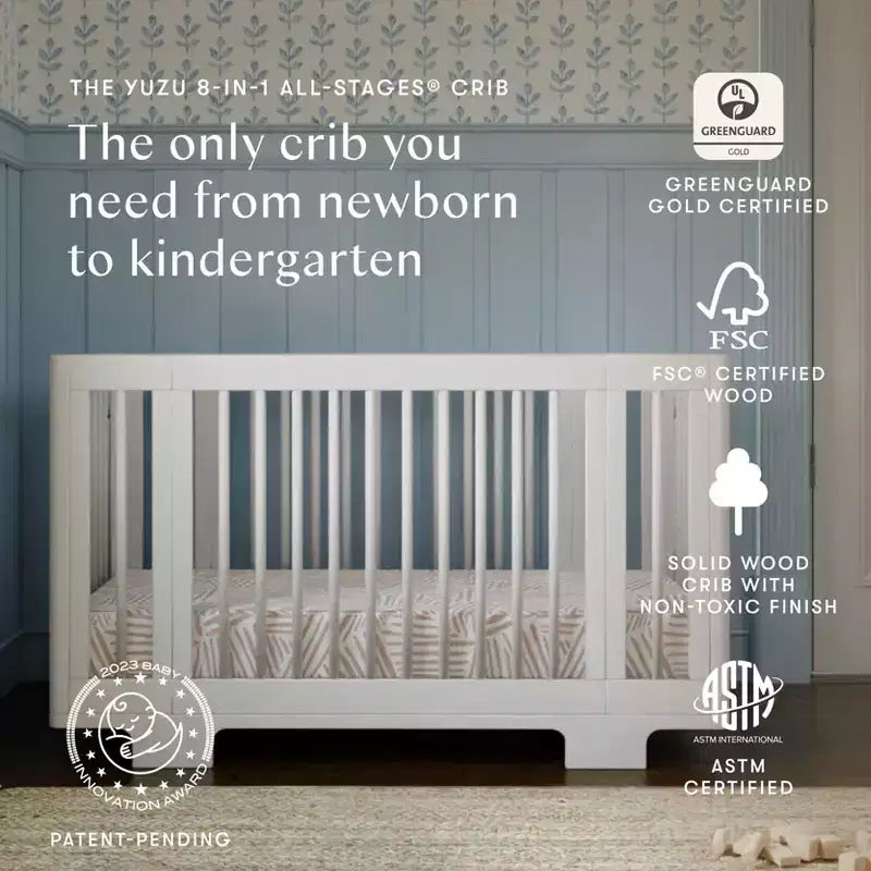 Lit de bébé convertible 8-en-1 Yuzu de Babyletto avec kits de conversion toutes étapes