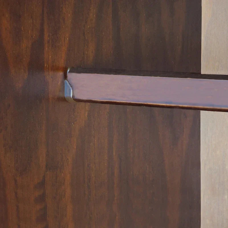 Palace Imports Kyle Armoire 4 portes 100 % en bois massif avec portes en bois massif ou portes miroir