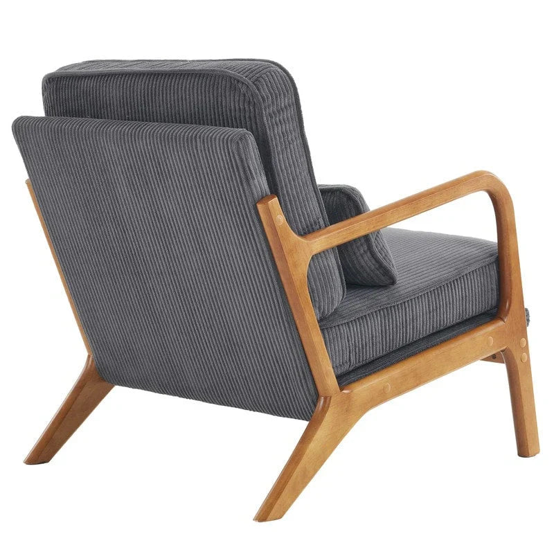 Fauteuil d'appoint rembourré Mid-Century Modern