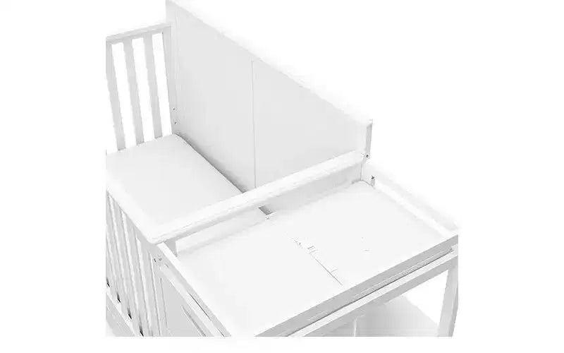 Lit de bébé et table à langer transformable 5-en-1 avec tiroir