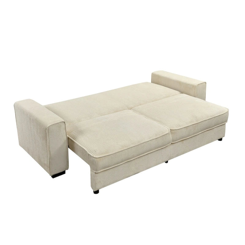 Roomfitters Grand canapé-lit avec rangement, mobilier de canapé moderne à 3 places, canapé rembourré pour petits espaces
