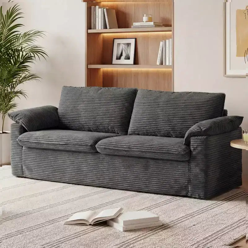 Canapé Dyonery 86 Cloud, assise profonde et accoudoirs larges, cadre robuste, design ergonomique respirant