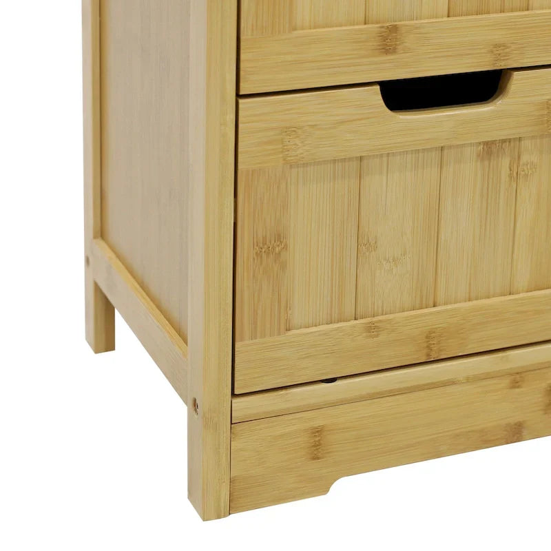 Meuble de Rangement Salle de Bain VEIKOUS sur Pied avec 4 Tiroirs