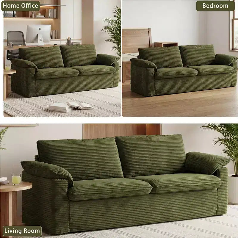 Canapé Dyonery 86 Cloud, assise profonde et accoudoirs larges, cadre robuste, design ergonomique respirant
