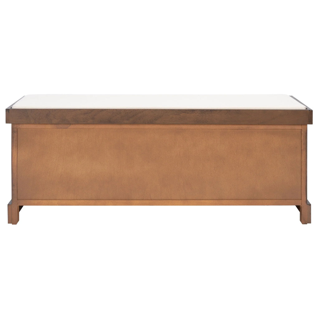 Banc de rangement SAFAVIEH Fiorello 3 tiroirs avec coussin - 47,3 L x 15 P x 19 H - 47Lx15Px19H