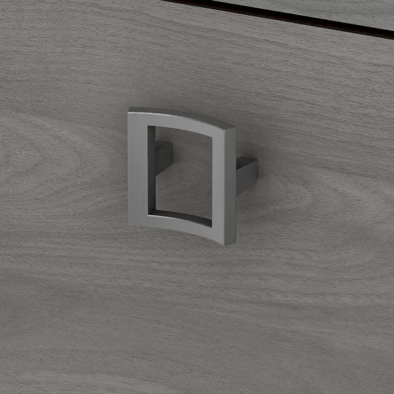 Bureau d'angle Echo avec huche et tiroirs