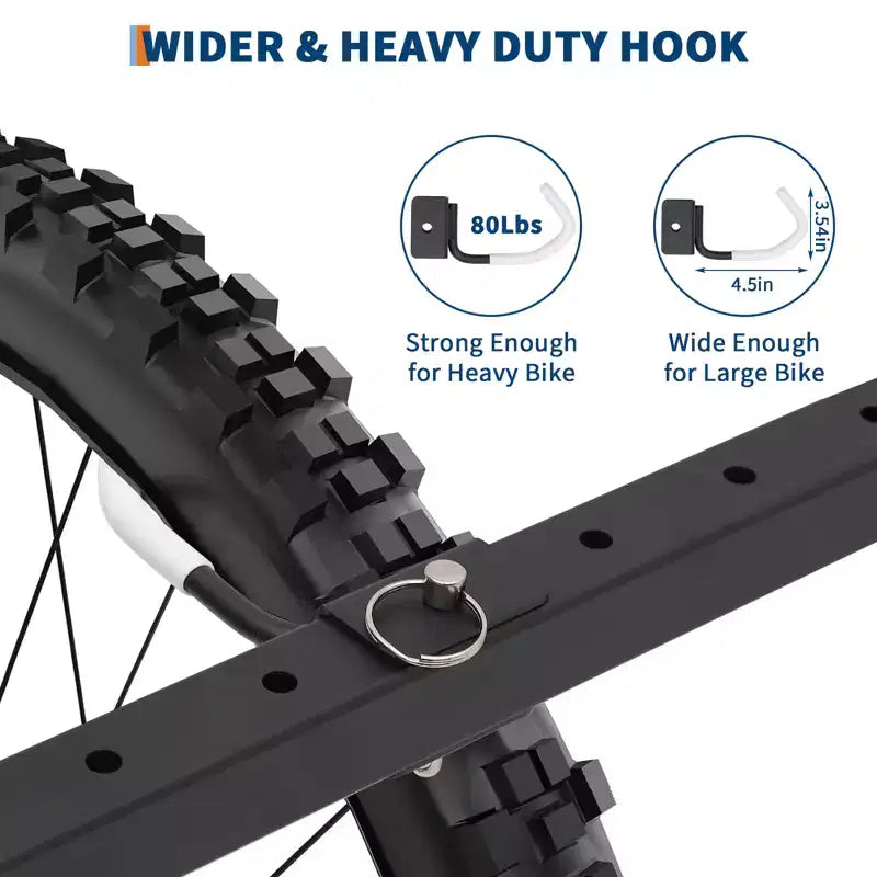 Range de rangement pour 5 vélos autoportant avec une capacité de 136 kg, organisateur robuste pour un maintien sûr et stable des vélos pour les cours avant et arrière