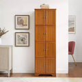 Armoire de rangement haute de 183 cm avec 8 portes et 4 étagères pour salon, cuisine ou bureau
