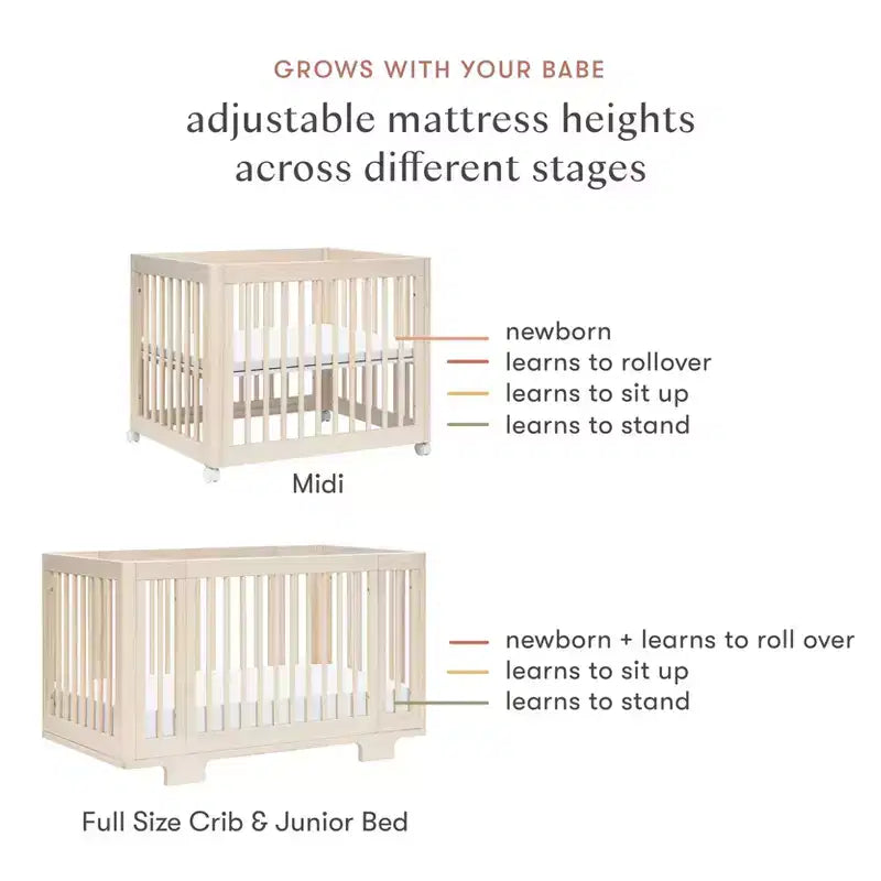 Lit de bébé convertible 8-en-1 Yuzu de Babyletto avec kits de conversion toutes étapes