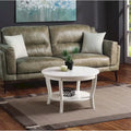 Table basse ronde avec étagère American Heritage de Convenience Concepts