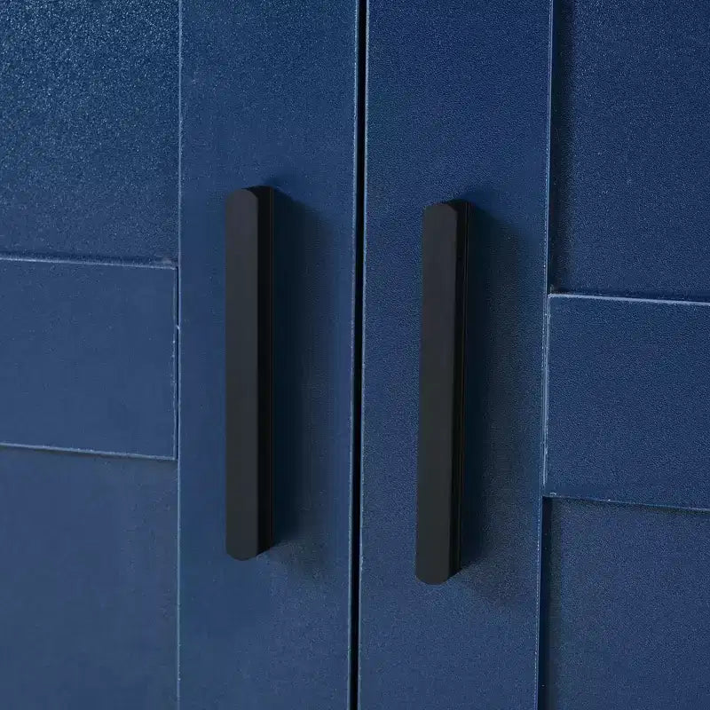 Garde-manger de cuisine autoportant 77H, armoire de rangement de style ferme avec étagères réglables, étagères de porte, tiroirs et casiers à vin - ModernLuxe