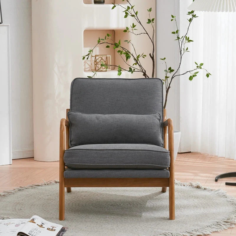 Fauteuil d'appoint rembourré Mid-Century Modern