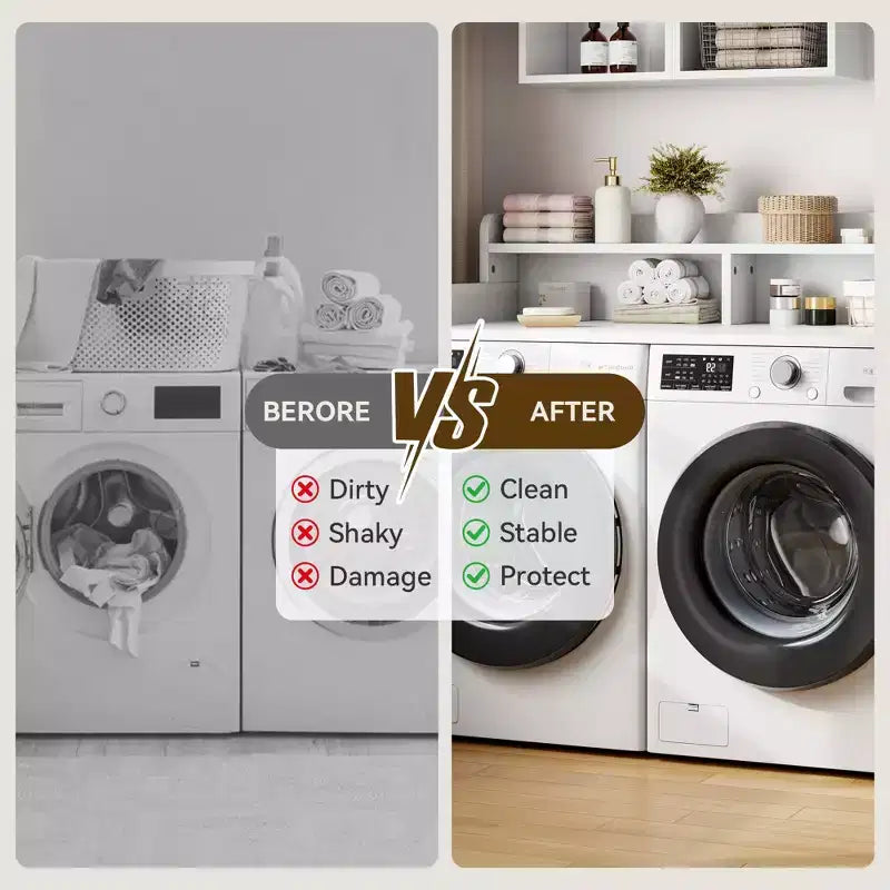 Comptoir de lave-linge et sèche-linge à 2 niveaux avec étagère ou tiroirs, couvercle de comptoir de buanderie avec coussin antidérapant, 54x27,5 - Dessus de lave-linge pour plier les vêtements
