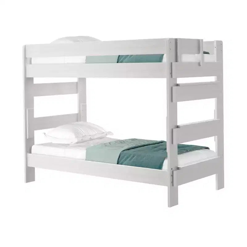 Lit superposé double en bois massif Plank+Beam pour adulte