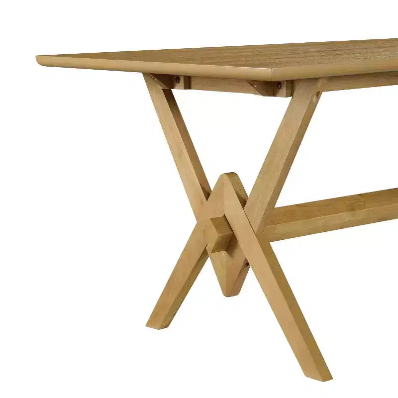 Ensemble de salle à manger Christopher Knight Home Simon 5 pièces en bois d'hévéa de style milieu de siècle avec chaises rembourrées en tissu bouclé