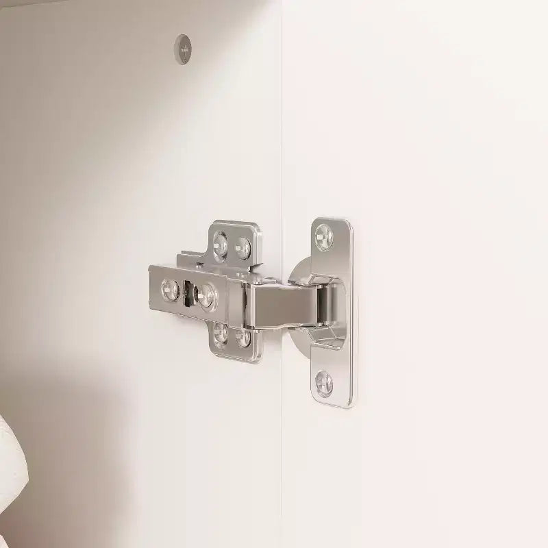 Penderie modulaire de luxe blanche Famapy avec ferrures dorées : portes à panneaux + conception à portes mixtes – Dressing élégant sur mesure pour chambres à coucher