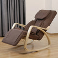 Fauteuil inclinable massant complet Fauteuil de relaxation à pression d'air Fauteuil à bascule réglable avec coussin en tissu de coton