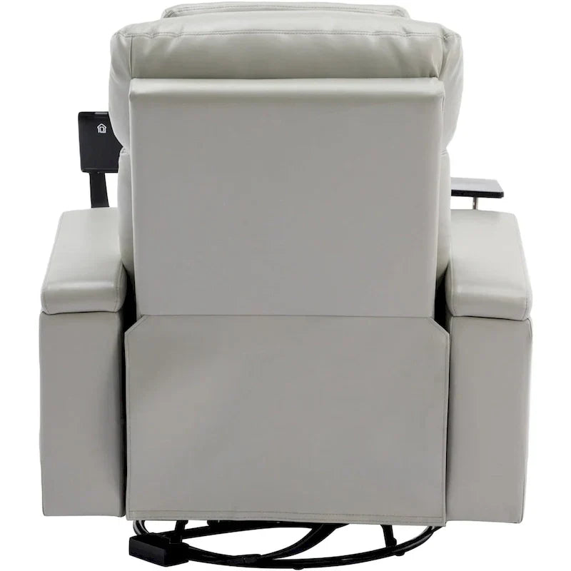 Fauteuil inclinable motorisé de cinéma maison multifonctionnel pivotant à 270°