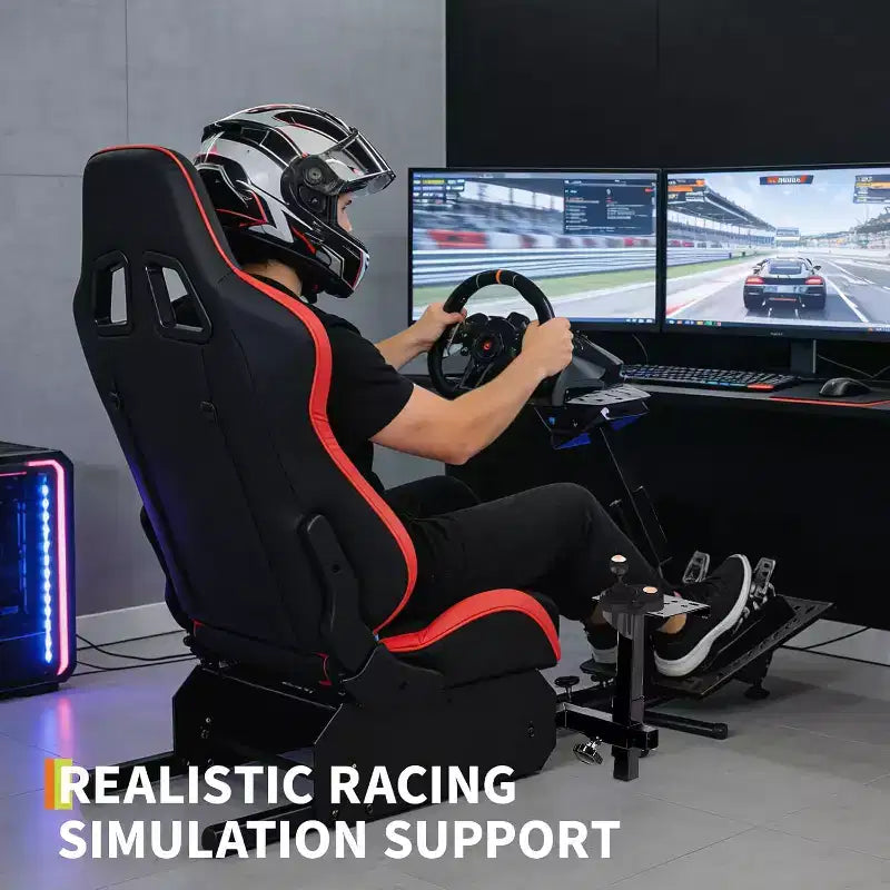 Cockpit de simulation de course pliable, support de volant réglable pour G29/G920/G923, compatible avec Thrustmaster, Fanatec, Hori, Mad Catz, angle de pédale réglable