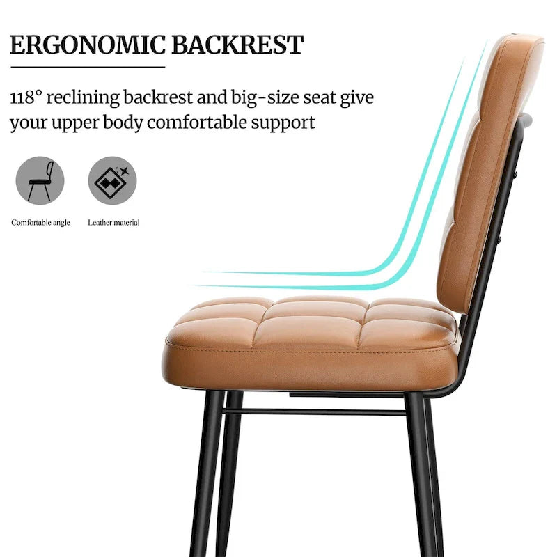 Lot de 2/4/6/8 chaises de salle à manger modernes, chaises de cuisine rembourrées avec coussin épais pour salle à manger
