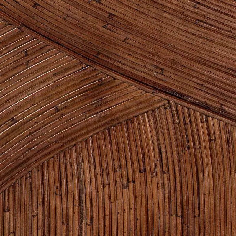 Tête de lit autonome en rotin King Elettra bali & pari : Faite à la main, aucun assemblage requis, design bohème