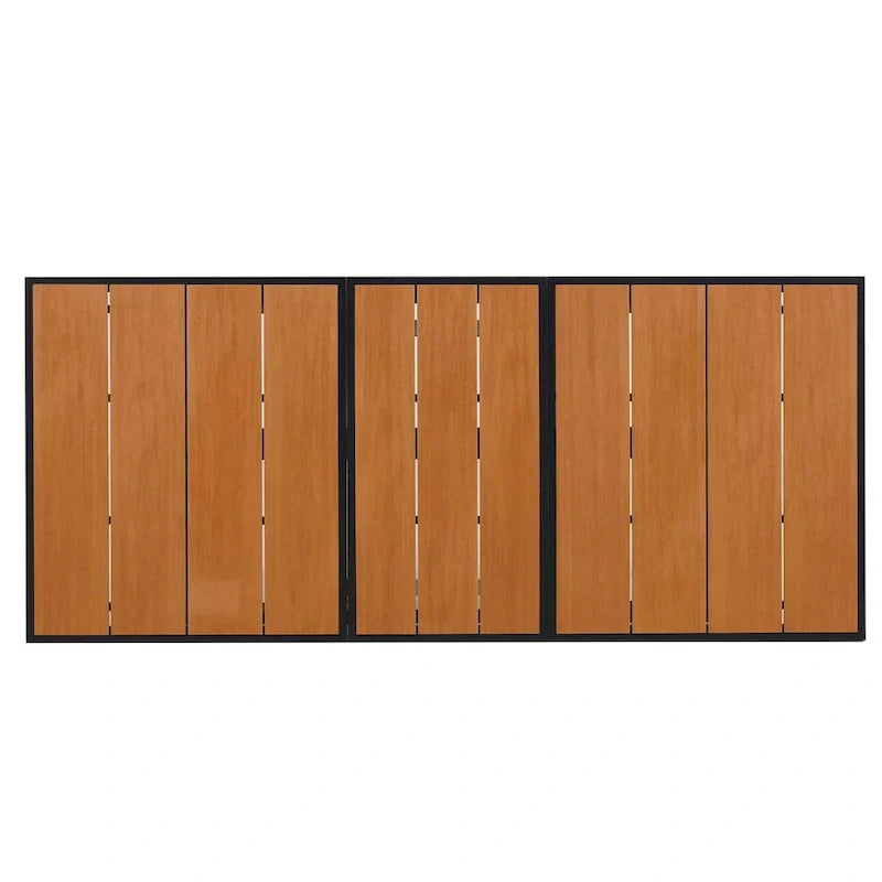 Ensemble de salle à manger d'extérieur extensible 7 pièces avec table extensible et 6 fauteuils