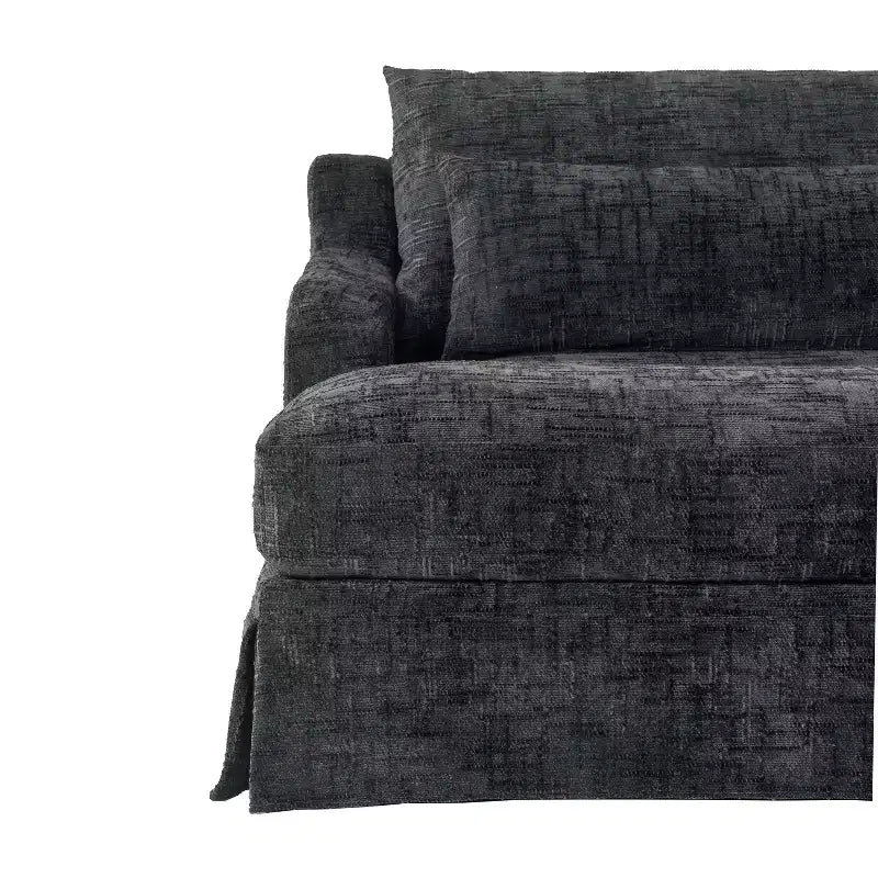 Fauteuil convertible très profond en chenille Polibi