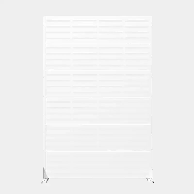 MAYEERTY 72x47 Écran de confidentialité extérieur naturel blanc, séparateur pliable naturel en 6 pièces pour jardin et cour arrière