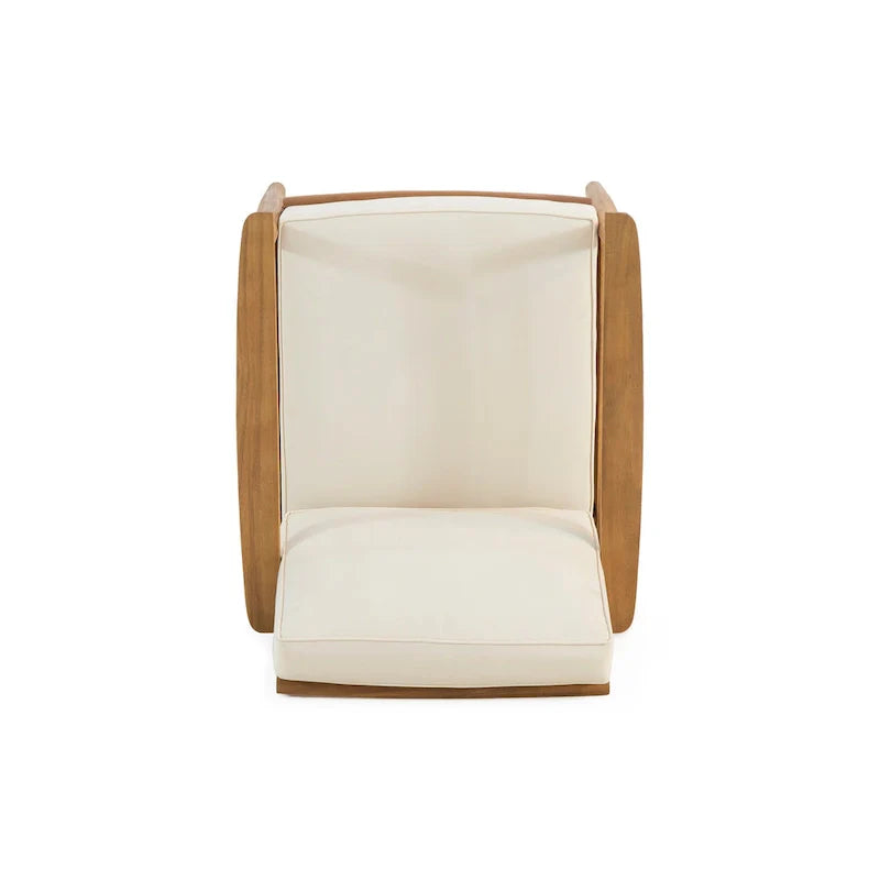 Ensemble de conversation d'extérieur 4 places en bois d'acacia Willowbrook par Christopher Knight Home