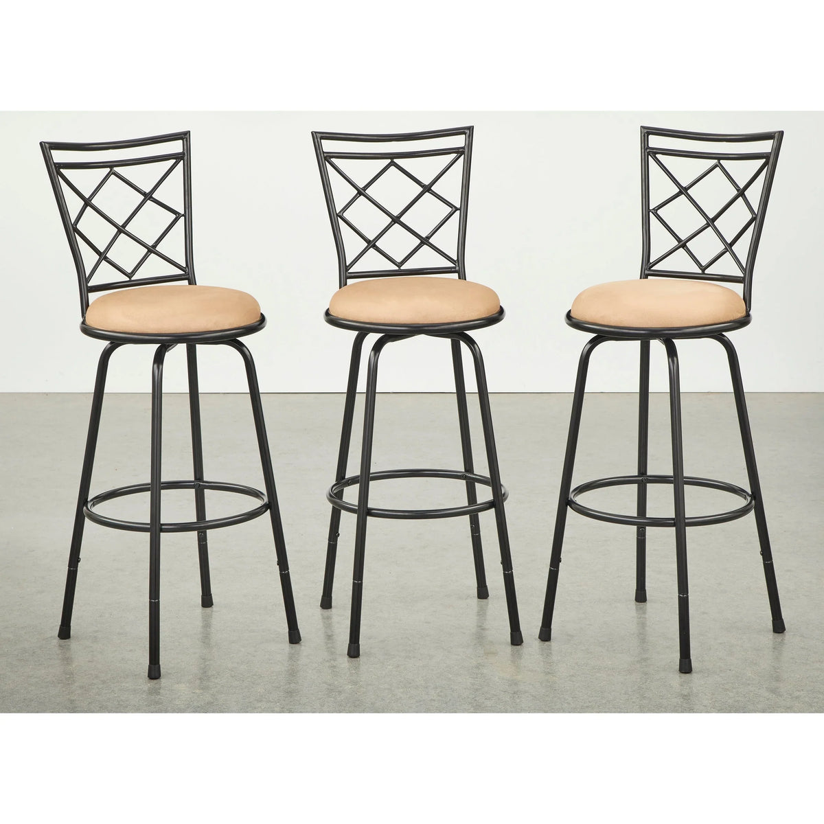 Tabourets Alyssa à hauteur réglable et pivotants Simple Living (lot de 3)