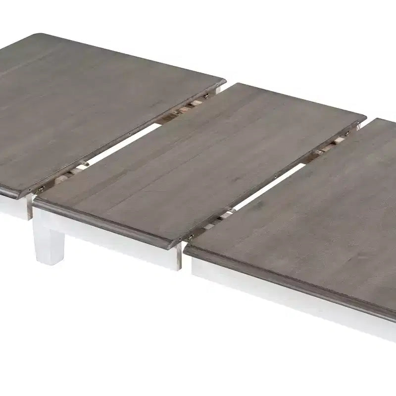 Ensemble de salle à manger extensible de style ferme pour 6 personnes, table rectangulaire et 6 chaises rembourrées