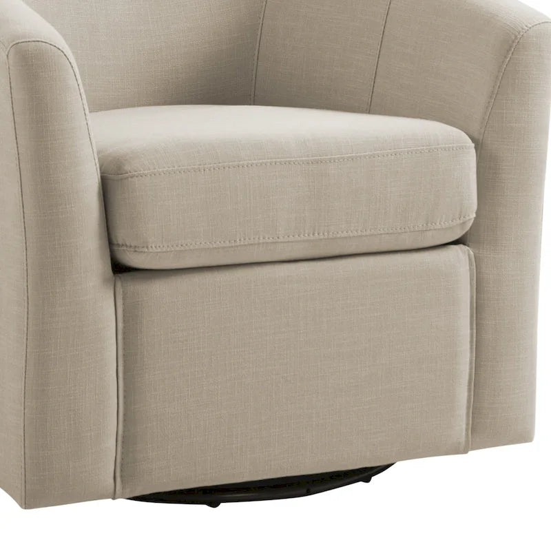 Lot de 2 fauteuils pivotants modernes avec accoudoirs pour salon