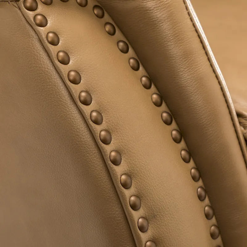 Fauteuil inclinable électrique Eduardo en cuir véritable avec port USB (ensemble de 2)