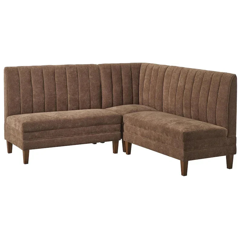 Ensemble de banquette rembourrée 3 pièces Lifestorey Kerrington à dossier capitonné